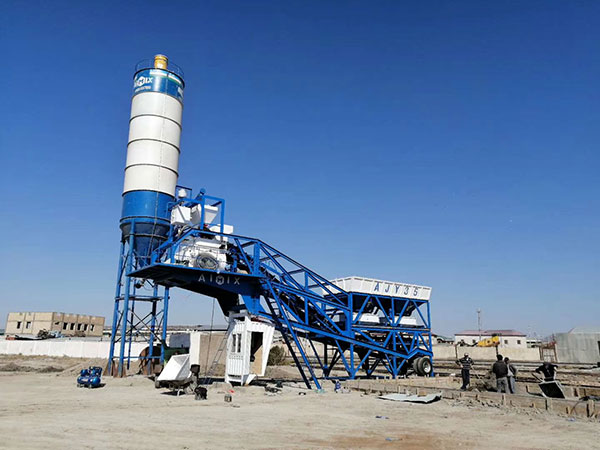 Мобильный бетонный завод в Узбекистане